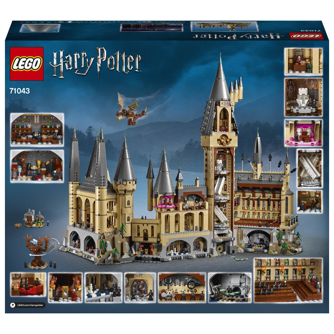 Lego set costruzione castello di hogwarts harry potter 6020 pezzi 16 anni collezione 71043