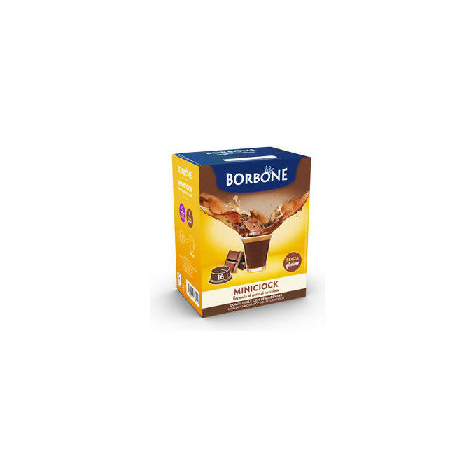 Caffe Borbone Miniciock capsule cioccolata compatibili Lavazza A Modo Mio 16 pezzi