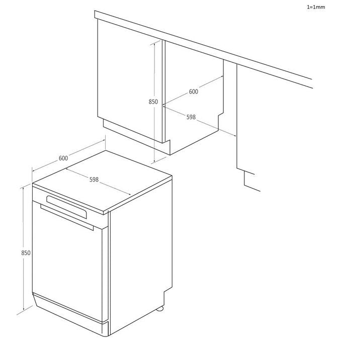 Candy lavastoviglie libera installazione 14 coperti classe e Bianco cf 4e7l0w