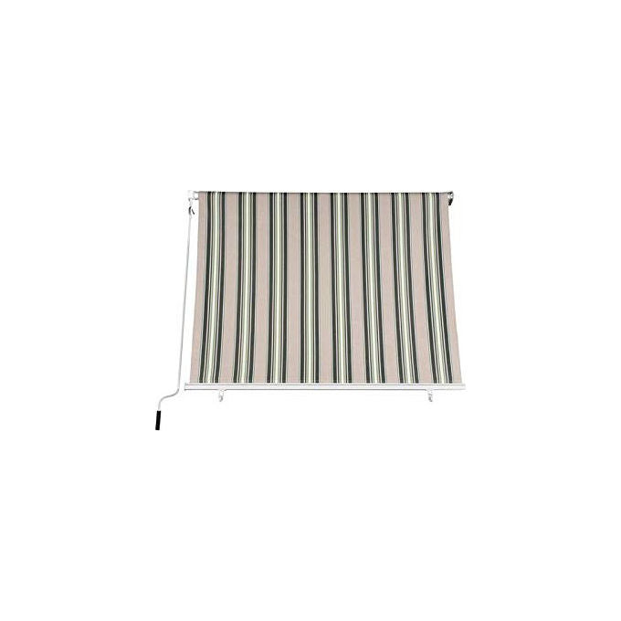 Tenda da sole a caduta per esterno 200x250 cm verde beige tessuto 280 gr mq pgona