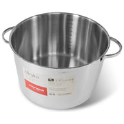 Moneta A00A160824 Allegro Pentola in Acciaio Inox 24 cm per tutti i Fuochi incluso Induzione fondo termodiffusore incapsulato lavabile in lavastoviglie colore Acciaio