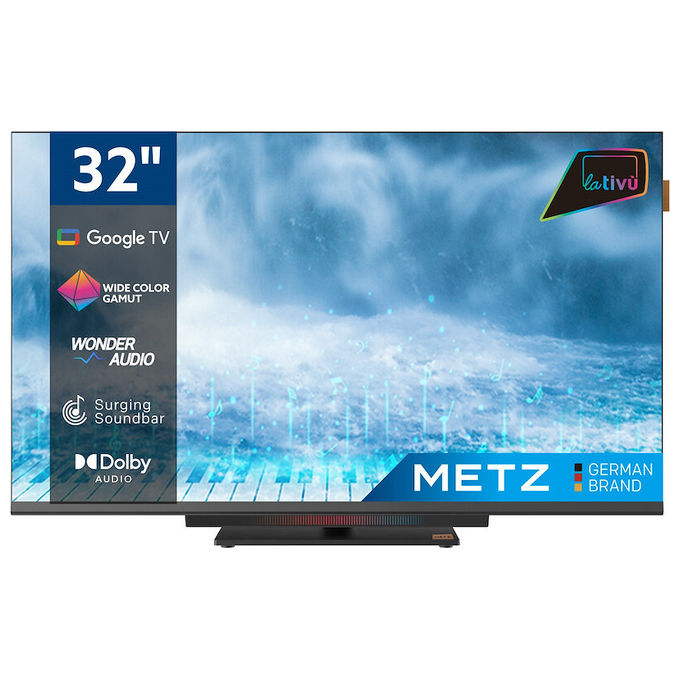Metz 32MTD8500Z Tv Led Hd 32 Pollici Smart Tv Nero