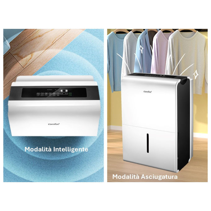 Comfee' Deumidificatore 50L-giorno 6L Bianco MDDPE-50DEN7