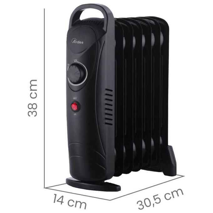 Ardes AR4R07M2 Stufetta Elettrica ad Olio 800W Nero