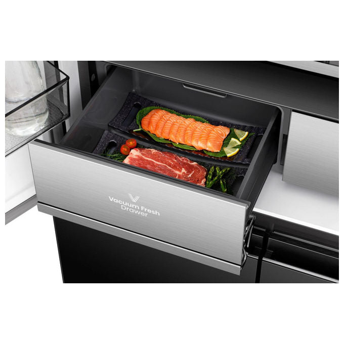 Hisense RQ768N4GBE Frigorifero Side-by-Side 591L Nero