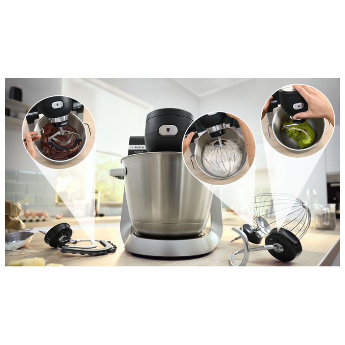 Bosch Serie 6 MUMS6ZS17 Robot da Cucina 1600W Nero Inox