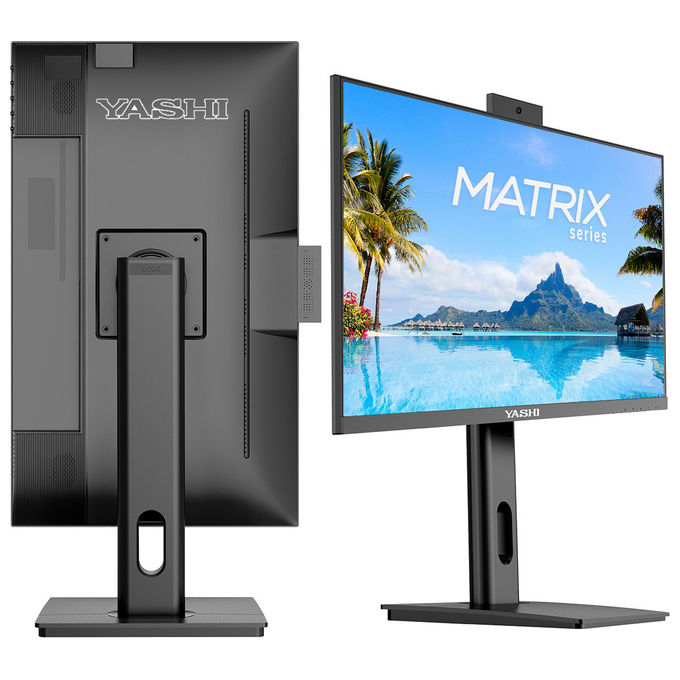 Yashi Monitor 27'' Full HD IPS 120Hz 1ms con Webcam Nero