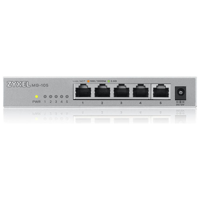 Zyxel XMG-105 Switch Non Gestito 2.5G Ethernet Grigio