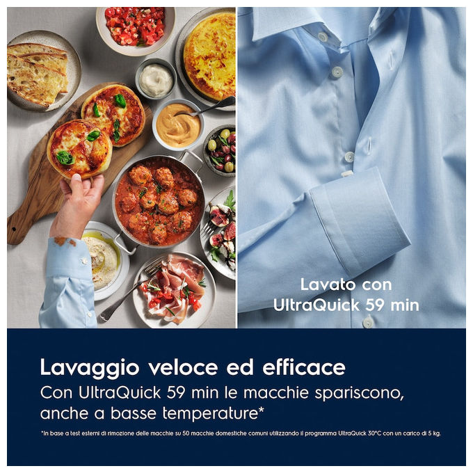 Electrolux EW7F410Y Lavatrice Frontale 10Kg 1400rpm Classe A-40% SteamCare Bianco (84.7x59.7x63.6 cm)