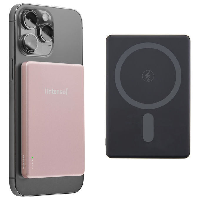 Intenso Power Bank 5000 mAh Ricarica Wireless Rosa