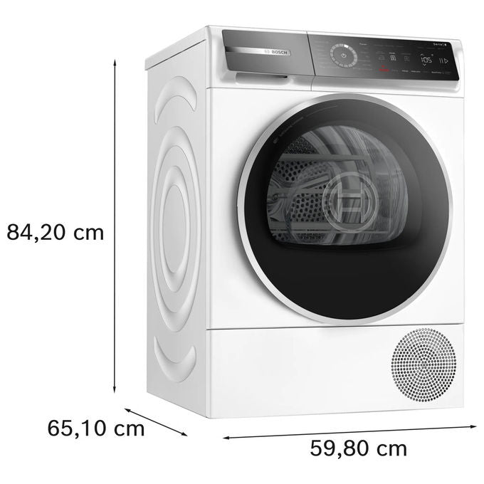 Bosch Serie 6 WQB246C0II Asciugatrice Pompa di Calore 9 Kg Bianco