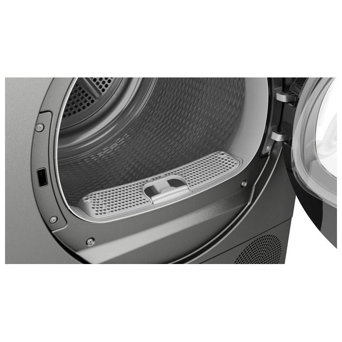 Bosch WQG243DRII - Asciugatrice Pompa di Calore 9 kg, Classe C, AutoDry + Programma Lenzuola + Movimento bidirezionale, (84,2 × 59,8 × 61,3 cm), Antracite - Nero
