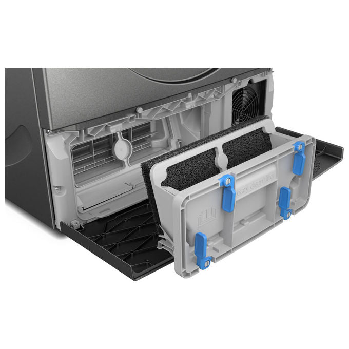 Bosch WQG243DRII - Asciugatrice Pompa di Calore 9 kg, Classe C, AutoDry + Programma Lenzuola + Movimento bidirezionale, (84,2 × 59,8 × 61,3 cm), Antracite - Nero