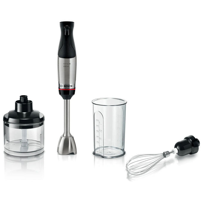 Bosch Serie 6 MSM6M621 Frullatore ad Immersione 1000W Nero Acciaio