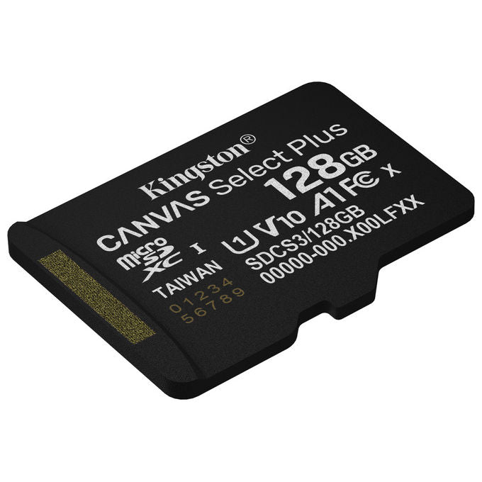 Kingston MicroSDXC 128GB Canvas Select Plus Gen3 con Adattatore SD