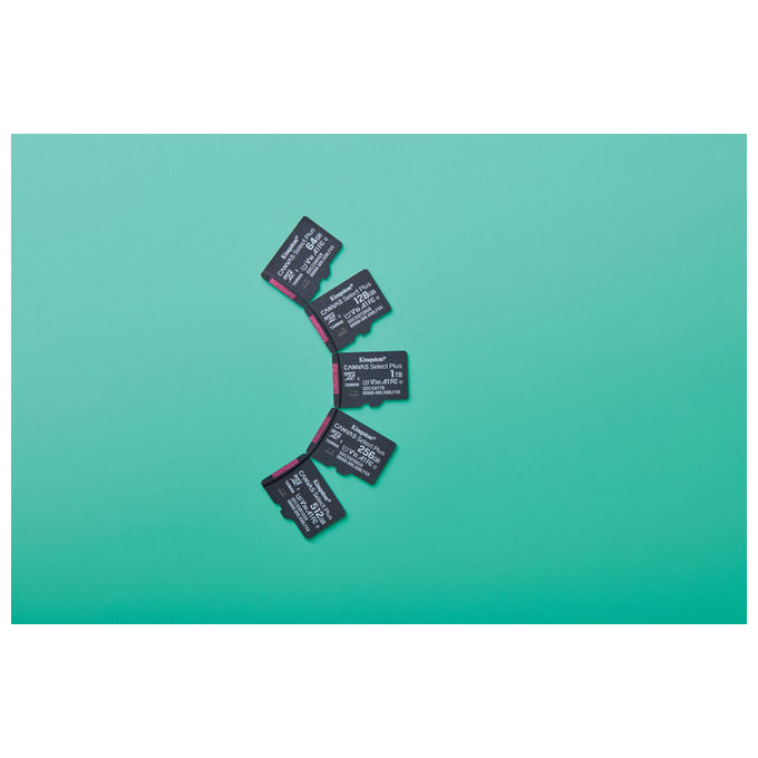 Kingston MicroSDXC 128GB Canvas Select Plus Gen3 con Adattatore SD