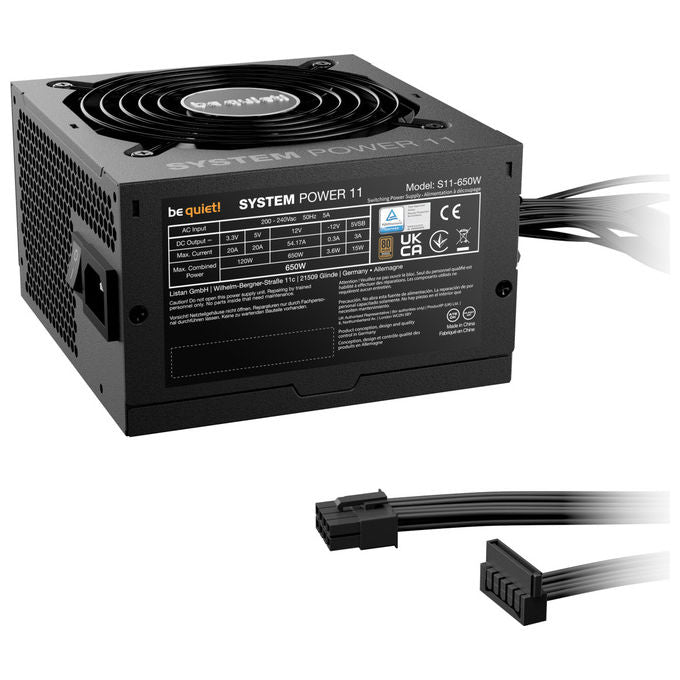 Be Quiet! System Power 11 650W Alimentatore Pc Atx Nero