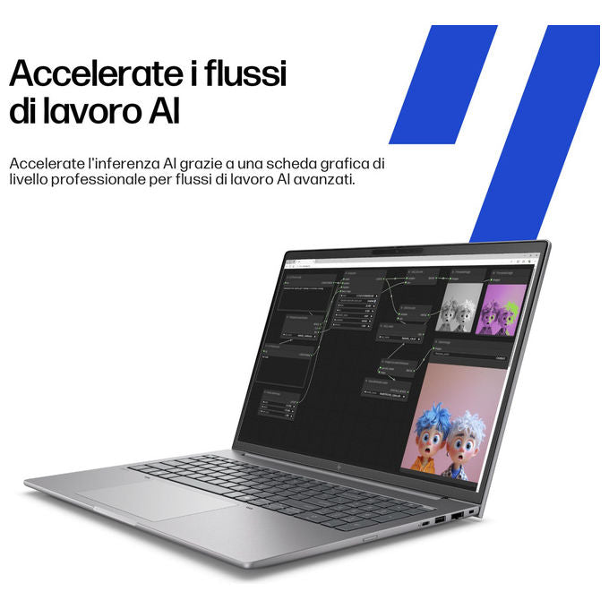 Hp ZBook 8 G1ak Copilot+ Pc Ryzen AI 7 Pro, Workstation 14'' Argento