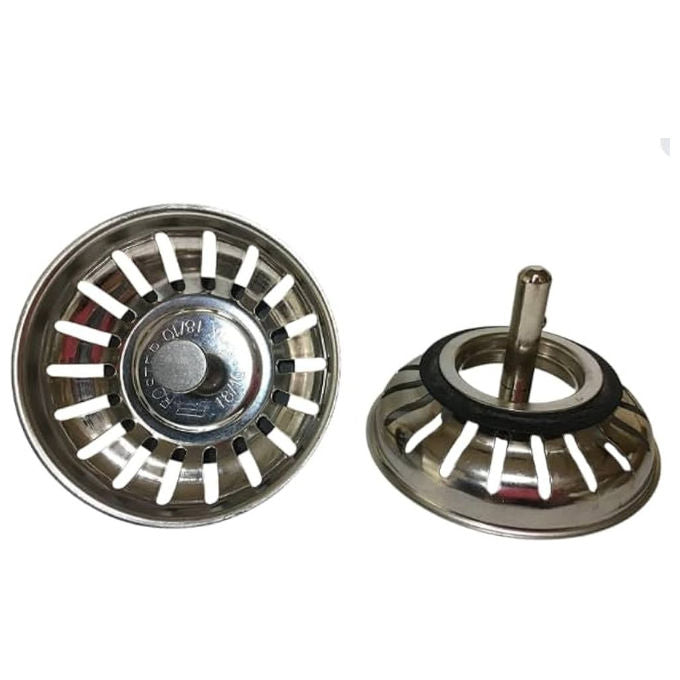 Foster Tappo a Cestello per Lavello Inox D.83