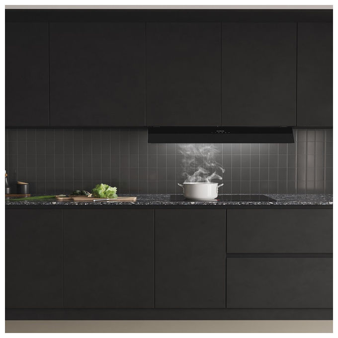 Silverline Cappa Integrata 60 cm Nero 648 m³-h