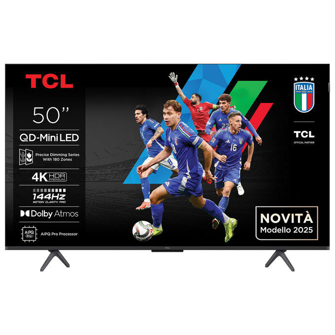 Tcl Serie C69K Smart Tv 50 pollici Qled 4K MiniLed con Google Tv