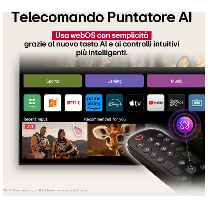 Mr20Ga Akb75855501 Télécommande Vocale Pour Lg Smart Tv Oled-Nano Cell