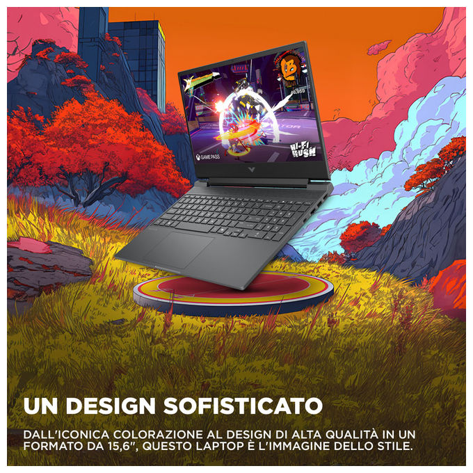 HP Victus 15-fa2014nl Gaming Laptop 15.6'' i5-13420H RTX 5050 Nero