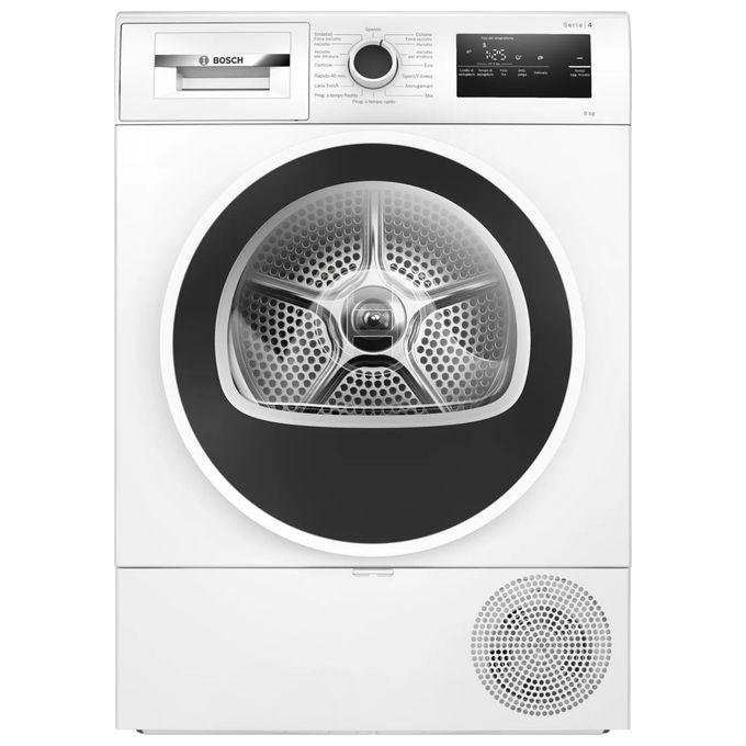 Bosch Serie 4 WTH85218II Asciugatrice a Pompa di Calore 8 kg Bianca