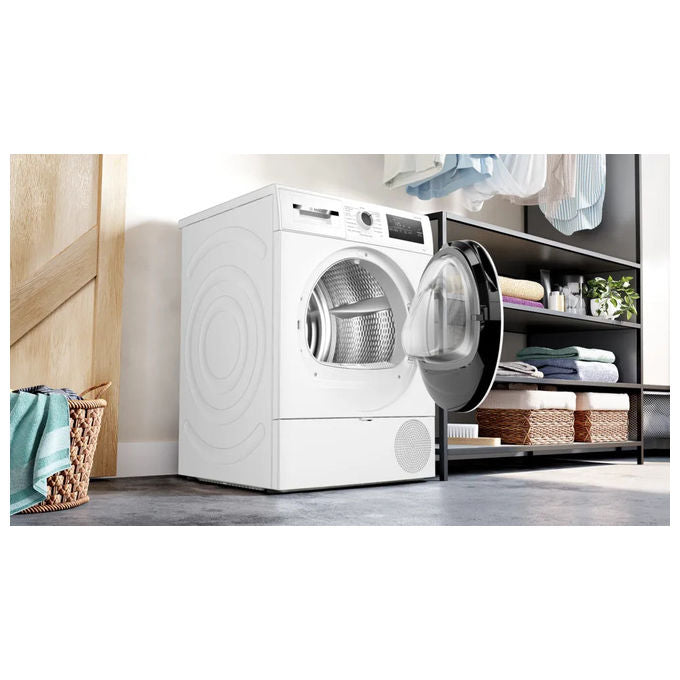 Bosch Serie 4 WTH85218II Asciugatrice a Pompa di Calore 8 kg Bianca