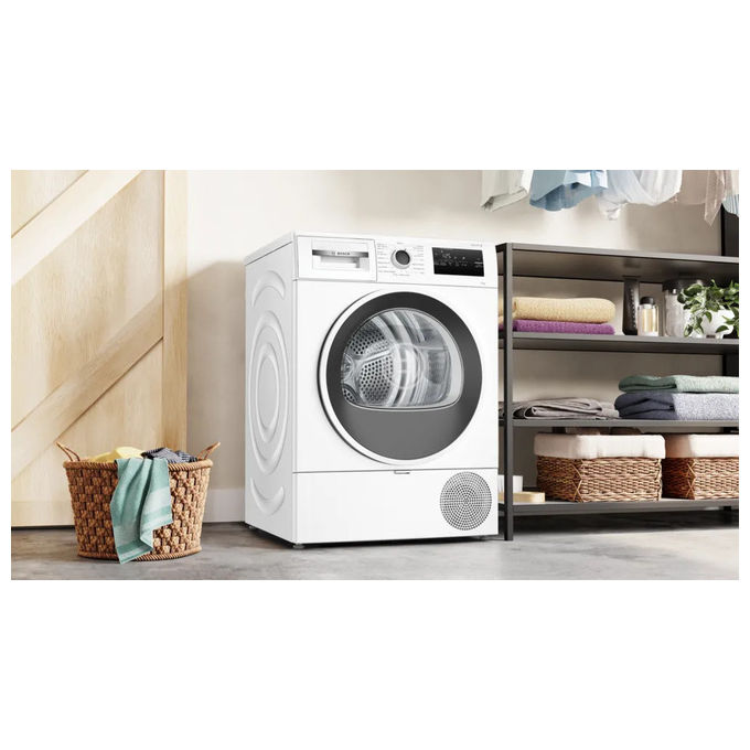 Bosch Serie 4 WTH85218II Asciugatrice a Pompa di Calore 8 kg Bianca