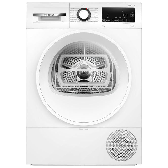 Bosch Serie 6 WQG243D6IT asciugatrice a pompa di calore, 9 kg, bianco