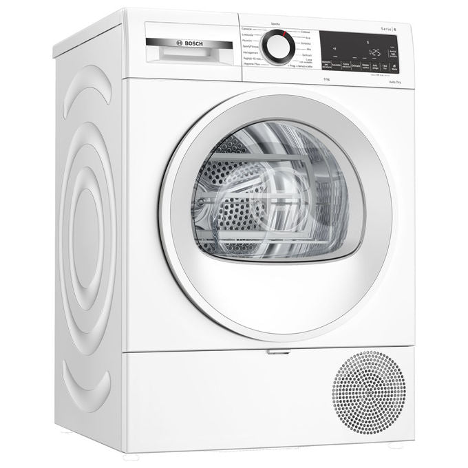 Bosch Serie 6 WQG243D6IT asciugatrice a pompa di calore, 9 kg, bianco