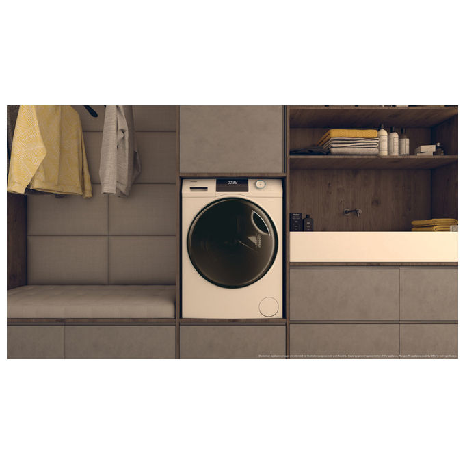 Haier HWD90-BP14929A lavasciuga libera installazione bianca