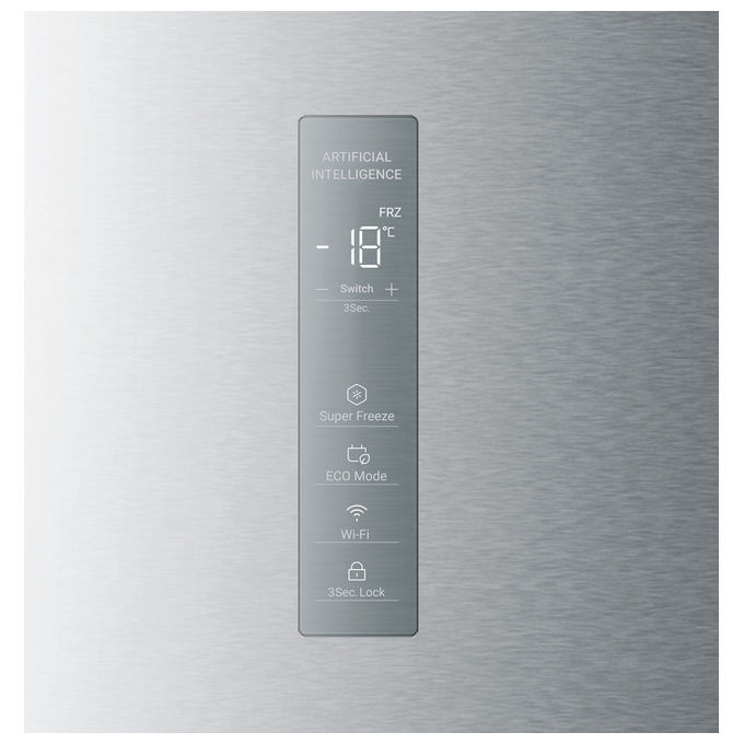 Haier Congelatore Verticale Acciaio Inox 226L No Frost H4F226SEH1