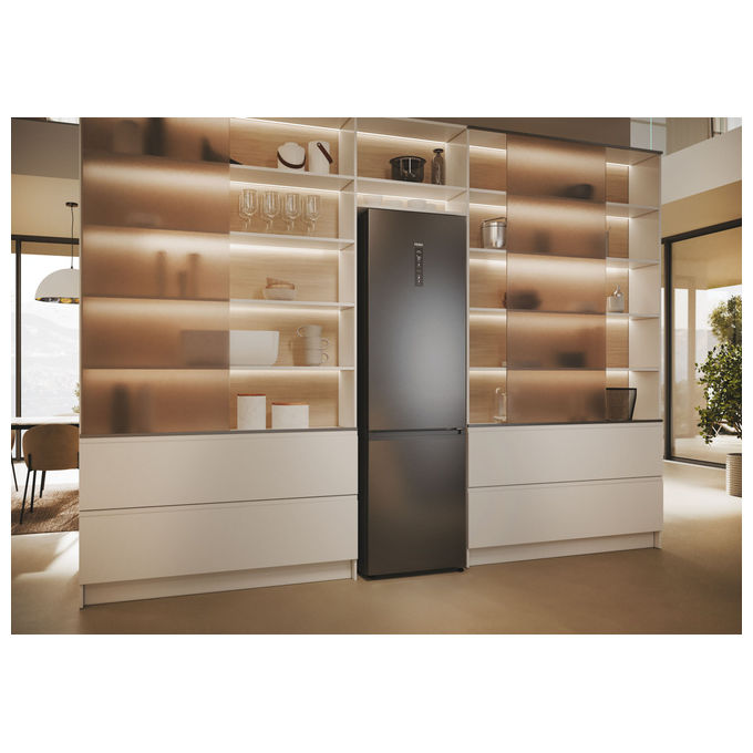 Haier HDPW5620CNPD Serie 5 Pro Frigorifero Combinato 406 L 205 cm Classe C 35 dB No Frost Wi-Fi colore Nero