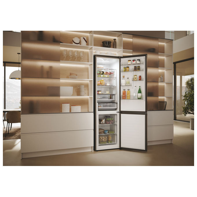 Haier HDPW5620CNPD Serie 5 Pro Frigorifero Combinato 406 L 205 cm Classe C 35 dB No Frost Wi-Fi colore Nero