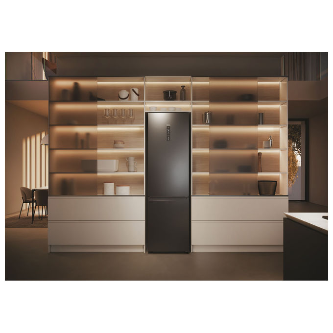 Haier HDPW5620CNPD Serie 5 Pro Frigorifero Combinato 406 L 205 cm Classe C 35 dB No Frost Wi-Fi colore Nero