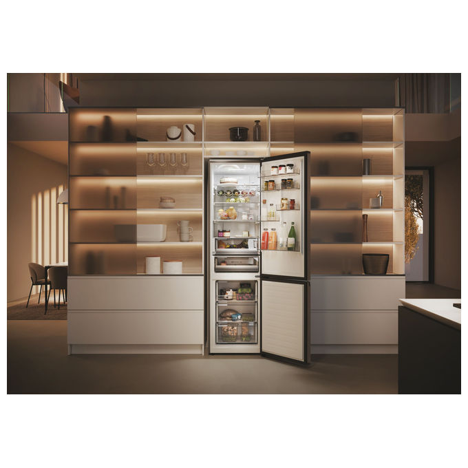 Haier HDPW5620CNPD Serie 5 Pro Frigorifero Combinato 406 L 205 cm Classe C 35 dB No Frost Wi-Fi colore Nero