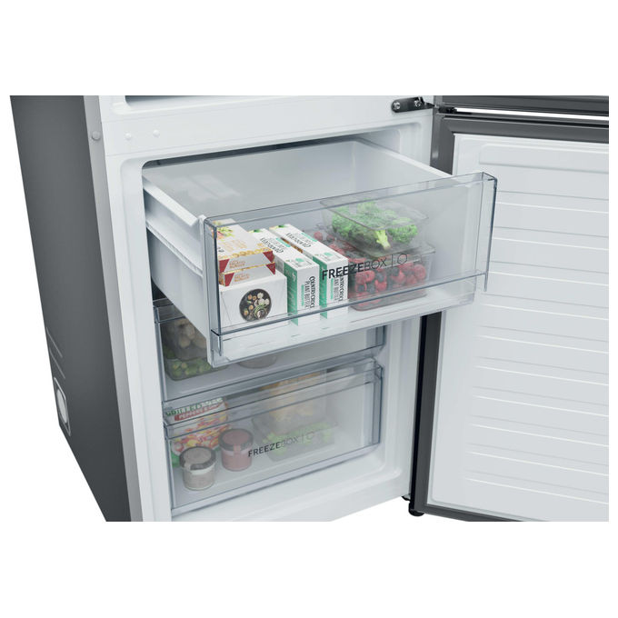 Haier HDPR1618CNPK Frigorifero Combinato Libera Installazione Inox, 352L