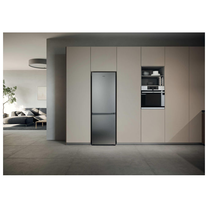 Haier HDPR1618CNPK Frigorifero Combinato Libera Installazione Inox, 352L