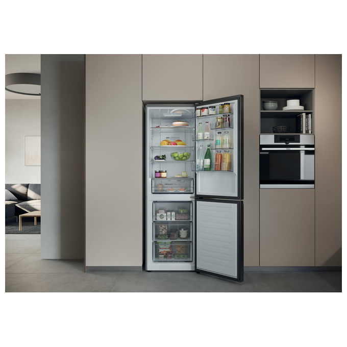 Haier HDPR1618CNPK Frigorifero Combinato Libera Installazione Inox, 352L