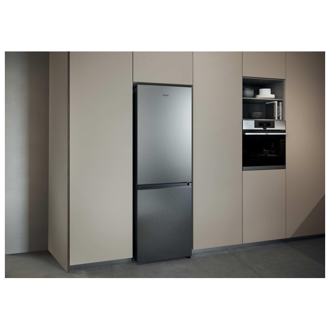 Haier HDPR1618CNPK Frigorifero Combinato Libera Installazione Inox, 352L