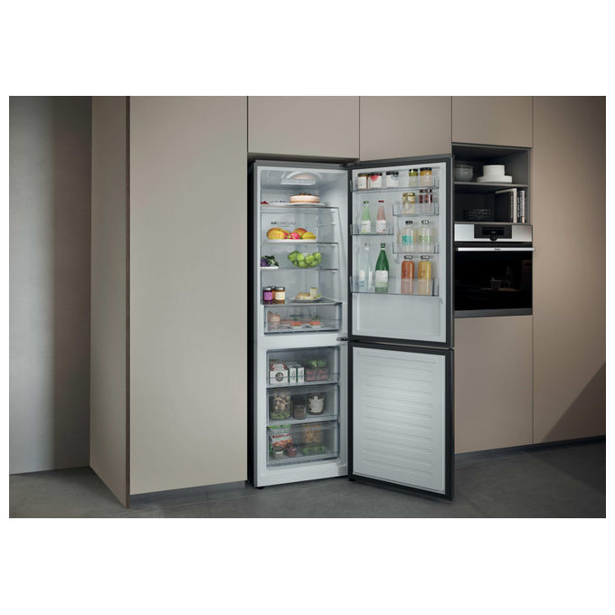 Haier HDPR1618CNPK Frigorifero Combinato Libera Installazione Inox, 352L