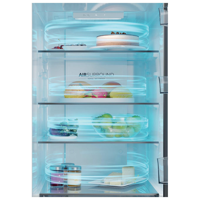 Haier HDPR1618CNPK Frigorifero Combinato Libera Installazione Inox, 352L
