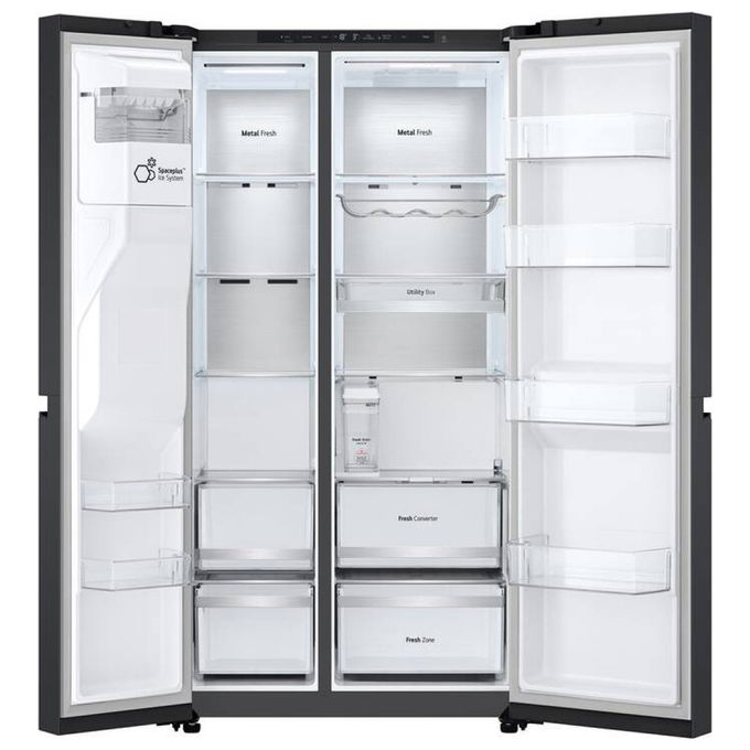 Lg GSLE91EVAC Frigorifero Side-by-Side Libera Installazione Nero 628L