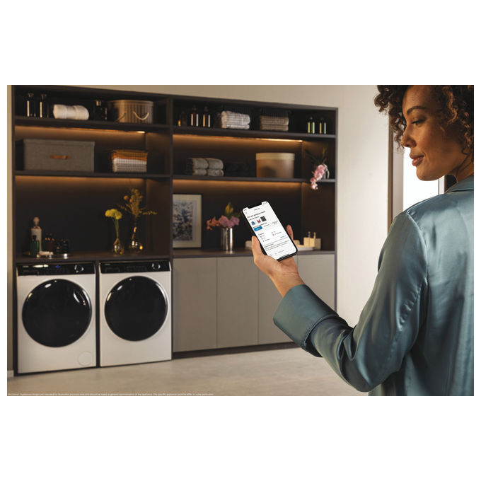 Haier HW90B14959NEUIT I-Pro Serie 5 Lavatrice Carica Frontale 9 Kg 1400 rpm Classe A (85x60x58cm) colore Bianco