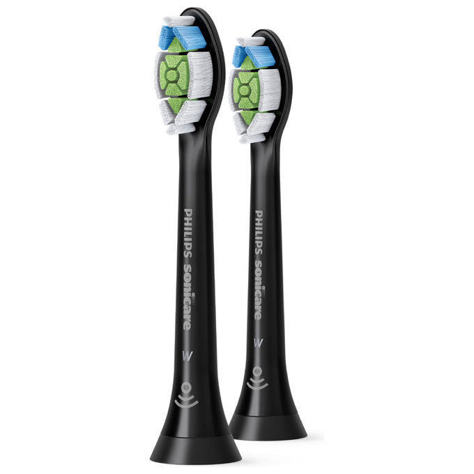 Philips HX6062-88 2 Testine Nere di Ricambio per Spazzolino Sonico