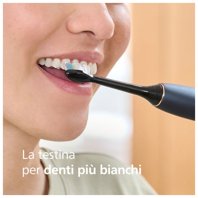 Philips HX6062-88 2 Testine Nere di Ricambio per Spazzolino Sonico