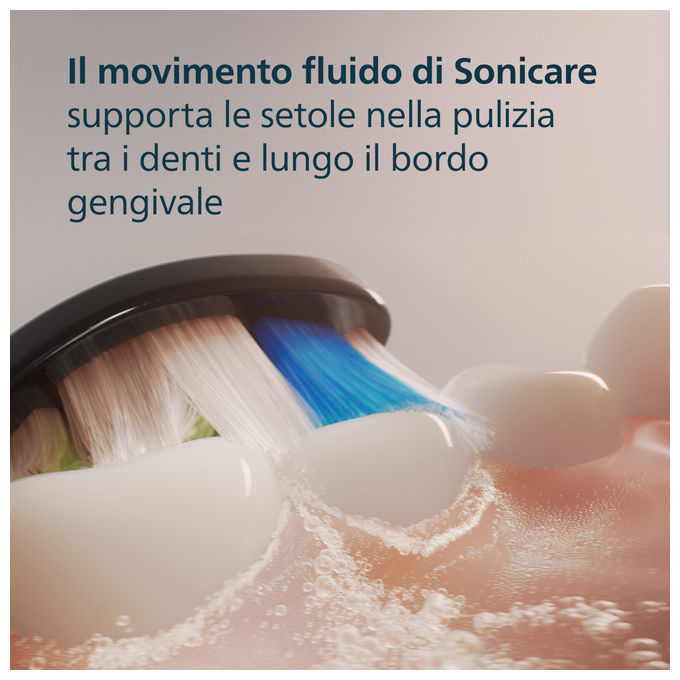 Philips HX6062-88 2 Testine Nere di Ricambio per Spazzolino Sonico