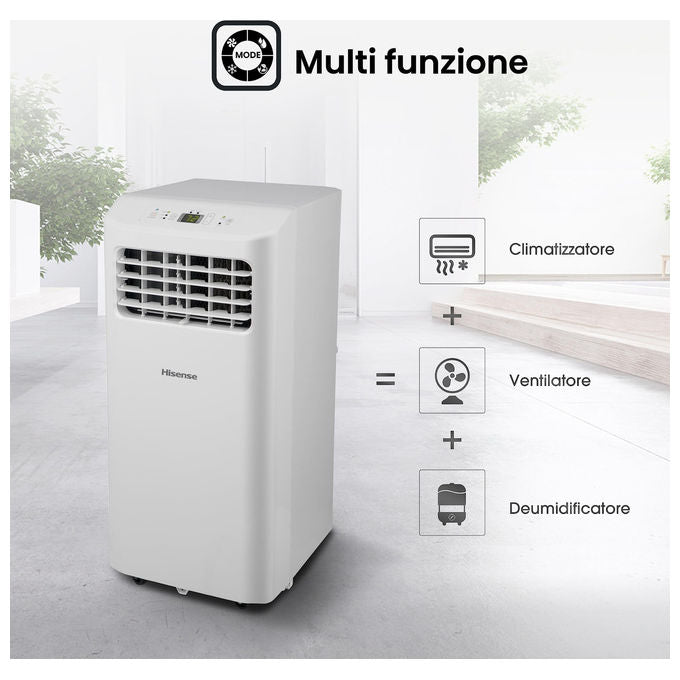 Hisense APC09KV Climatizzatore Portatile 9000 BTU-h Classe A